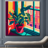 Plant View Still Art - Painting by Numbers
